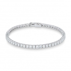White Gold Diamond Line Bracelet 5.12ct White Gold Diamond Line Bracelet 5.12ct